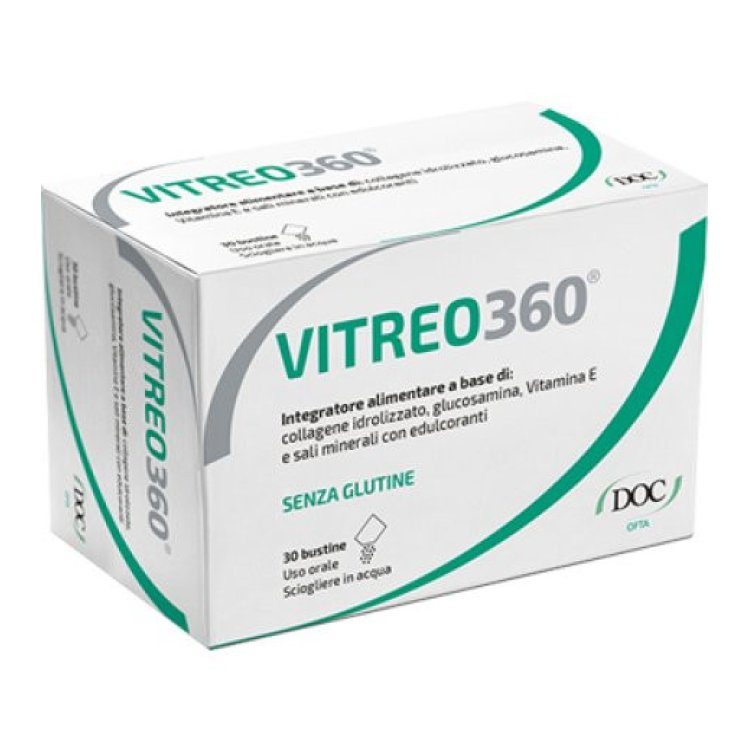 Doc Generici Vitreo360 Integratore Alimentare per il Mantenimento del Corpo Vitreo - 30 Bustine Doc Generici Vitreo360 Integratore Alimentare per il Mantenimento del Corpo Vitreo - 30 Bustine
