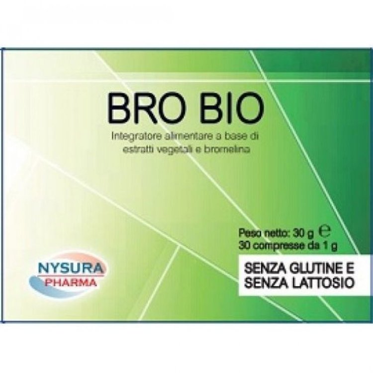 Nisura Bro Bio Integratore Bromelina Antinfiammatorio 30 Compresse Senza Glutine
