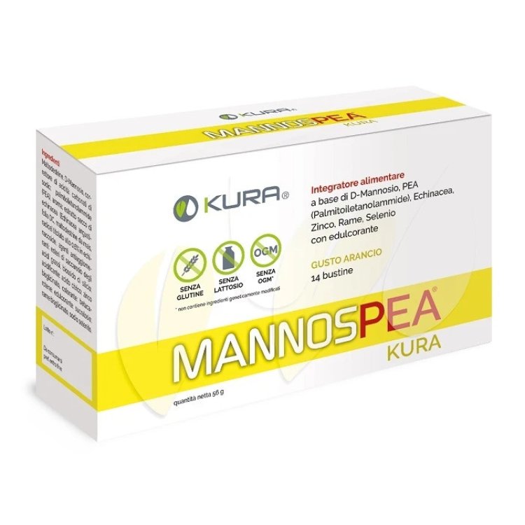 Kura Mannospea Integratore Alimentare per Vie Urinarie, 14 Bustine