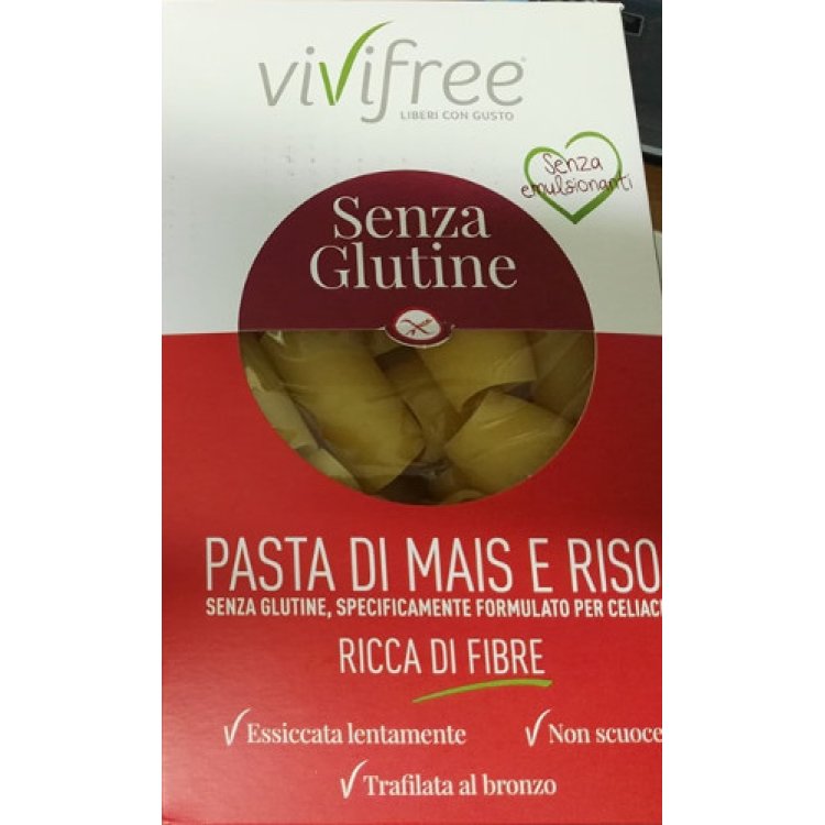 Vivifree Pacchero Mais Riso Fibra Pasta Senza Glutine 250g