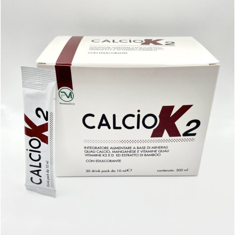 Piemme Pharmatech Calciok2 Integratore Calcio Vitamina K2 D3 30 Stick Pack Piemme Pharmatech Calciok2 Integratore Calcio Vitamina K2 D3 30 Stick Pack