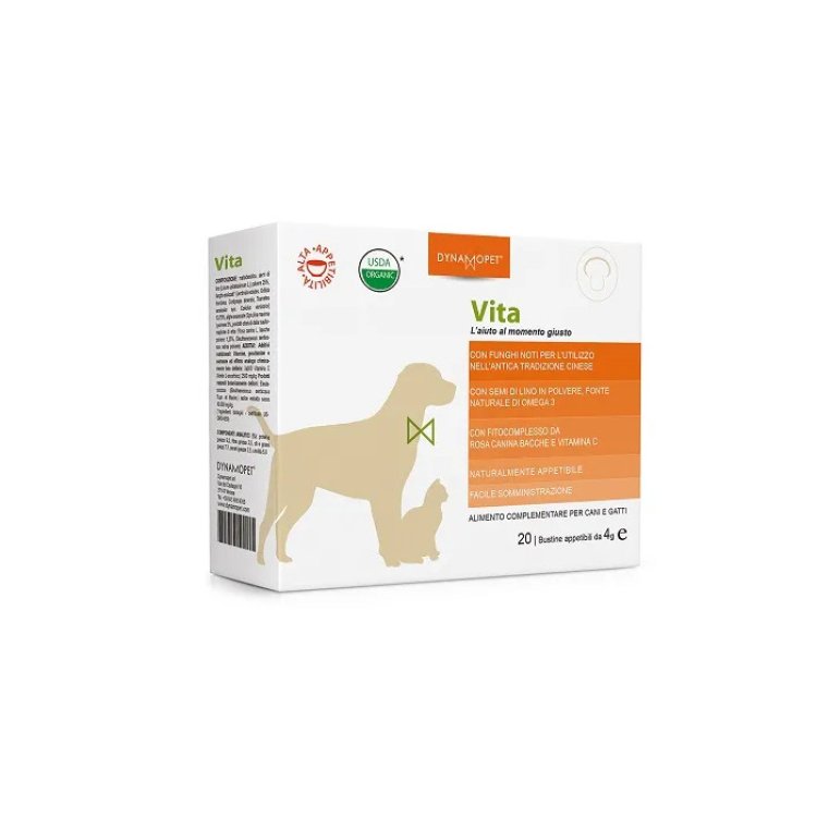 Dynamopet Vita Alimento Complementare Cani Gatti Supporto Difese Naturali - 20 Bustine Dynamopet Vita Alimento Complementare Cani Gatti Supporto Difese Naturali - 20 Bustine