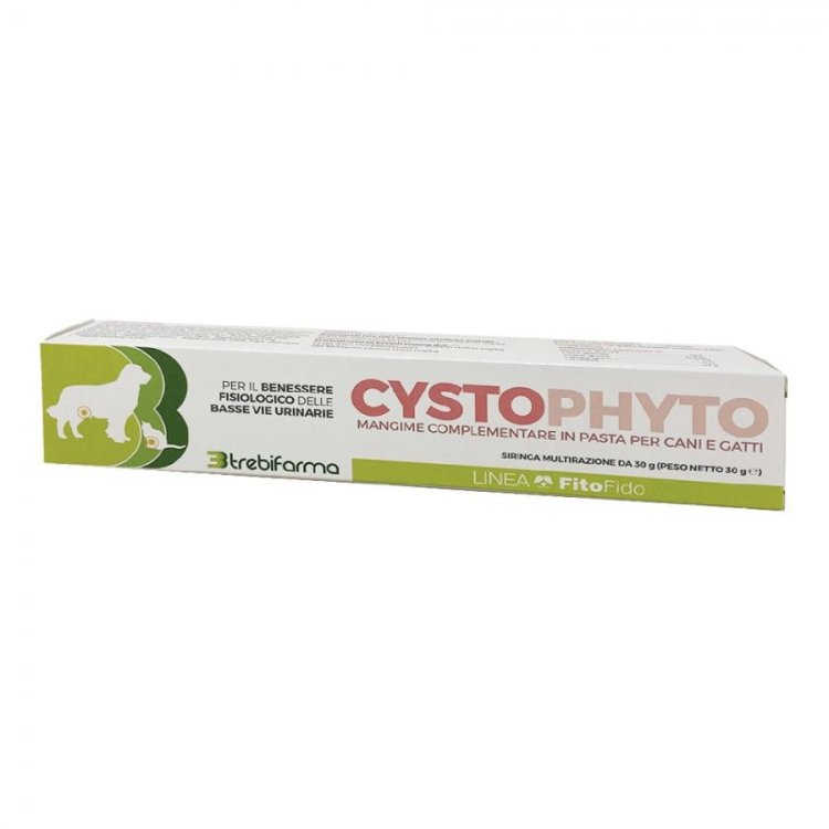 Trebifarma Cystophyto Mangime Complementare Benessere Urinario Pasta 30g per Cani e Gatti