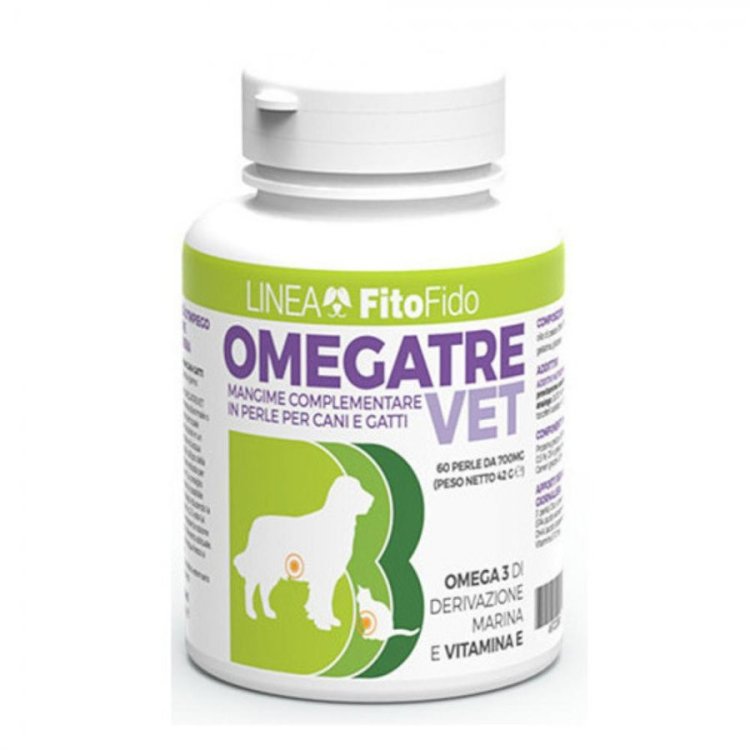 Trebifarma Omegatrev Integratore Cani e Gatti Omega 3 in Perle, 60 pz