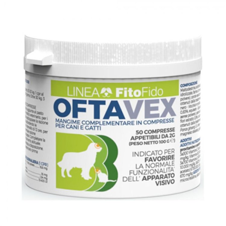 Trebifarma Oftavex Mangime Complementare Cani e Gatti Supporto Visivo 50 Compresse