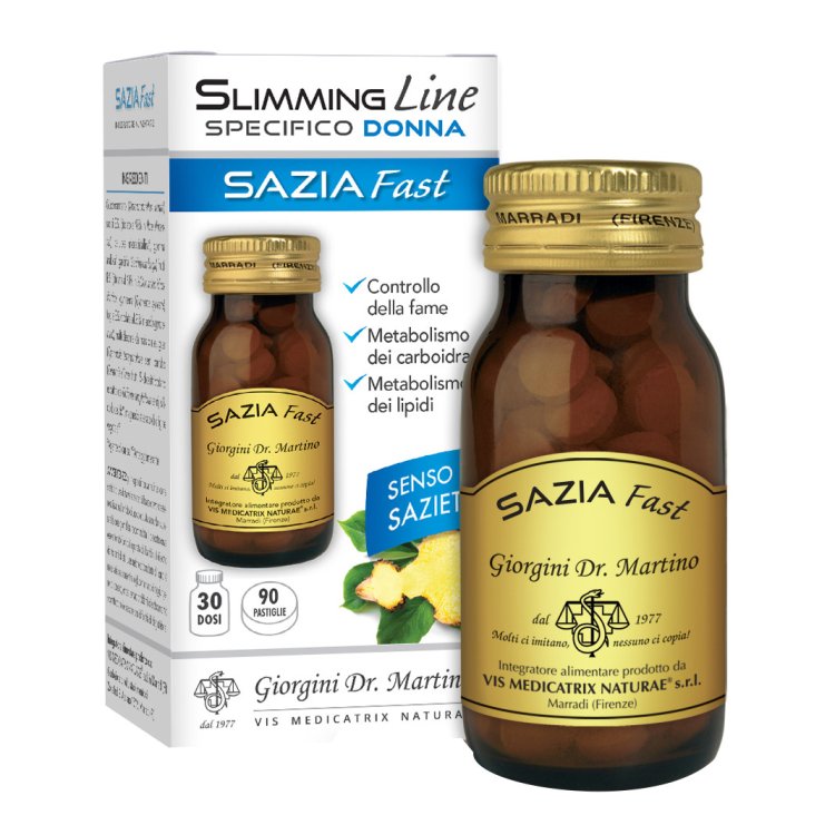 Dr. Giorgini Sazia Fast Integratore Alimentare per Controllo Peso, 90 Pastiglie