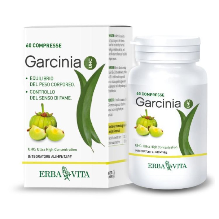 Erba Vita Garcinia UHC Integratore Alimentare Supporto Metabolico 60 Compresse