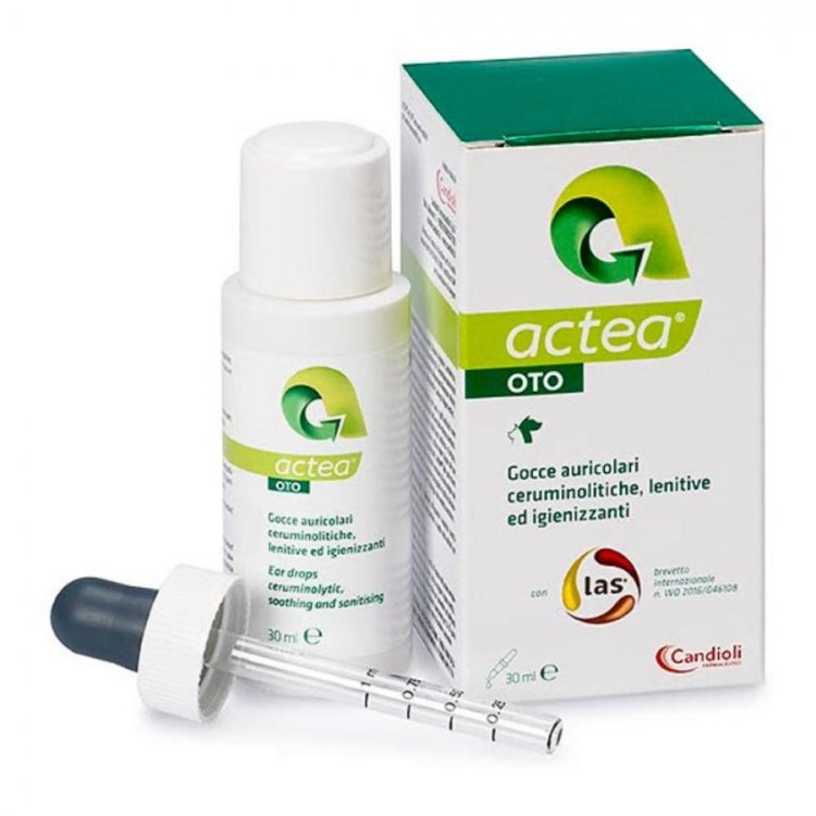Actea Oto Emulsione Otologica Ceruminolitico Lenitivo per Cani e Gatti 30ml