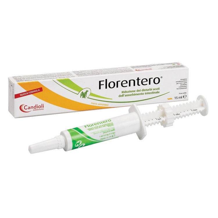 Florentero Act Mangime Complementare per Disturbi Intestinali Cani Gatti Siringa 15ml