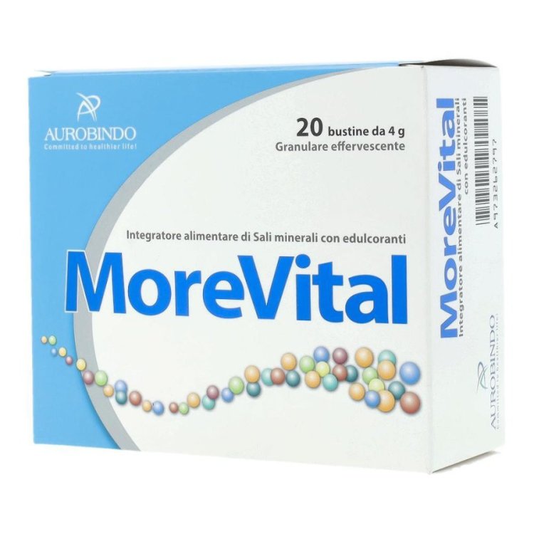 Morevital Integratore Magnesio Potassio per Energia e Muscoli 20 Bustine da 4g