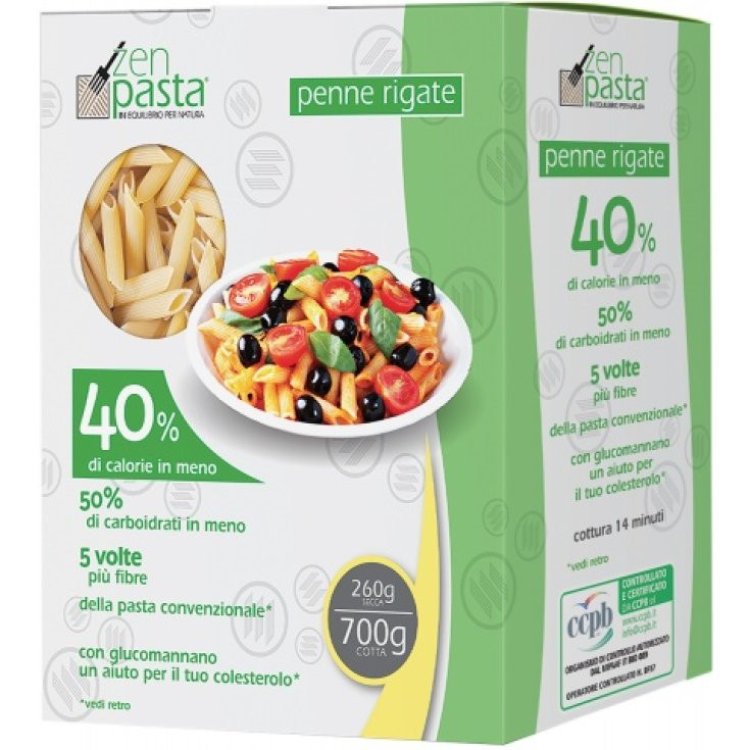 Zenpasta Penne Rigate Konjac Alimento a Basso Contenuto Calorico 260g