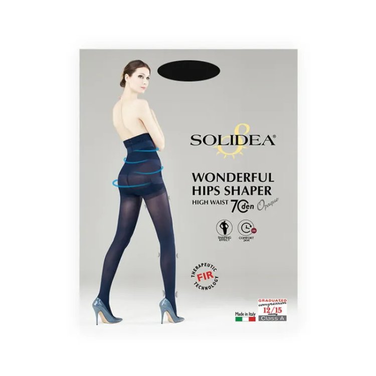 Solidea Wonderful Hips Shaper Collant Vita Alta 70 Denari Nero Taglia M