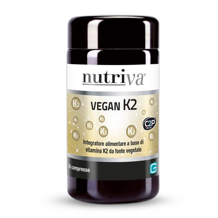 Nutriva Vegan K2 Integratore Alimentare per Ossa Forti e Coagulazione 30 Compresse Nutriva Vegan K2 Integratore Alimentare per Ossa Forti e Coagulazione 30 Compresse