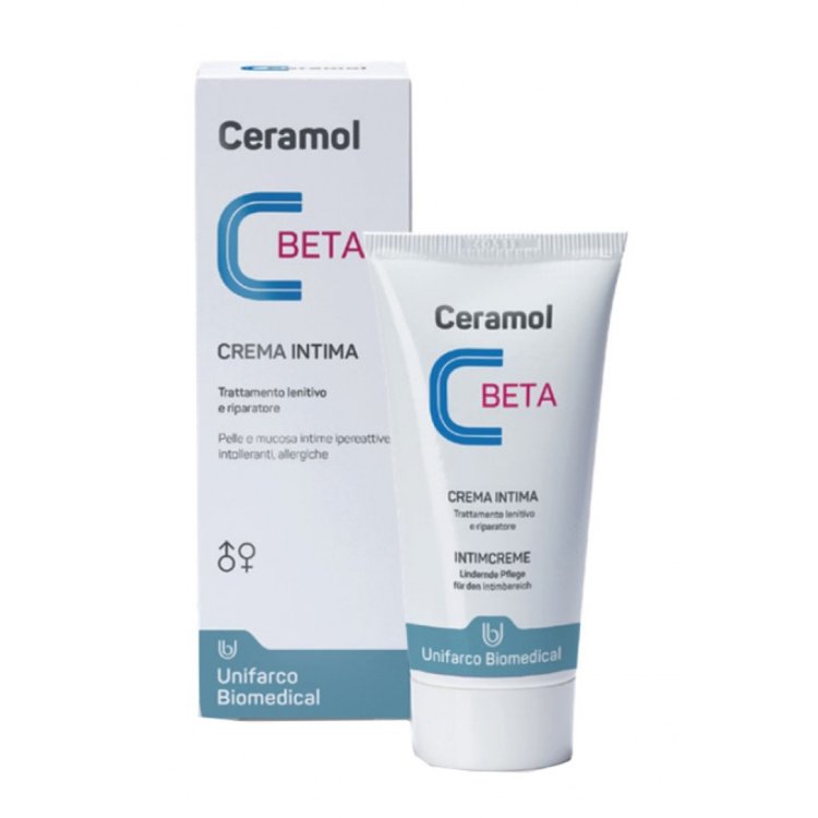 Unifarco Ceramol Beta Crema Intima Lenitiva per Irritazioni e Arrossamenti 50 ml