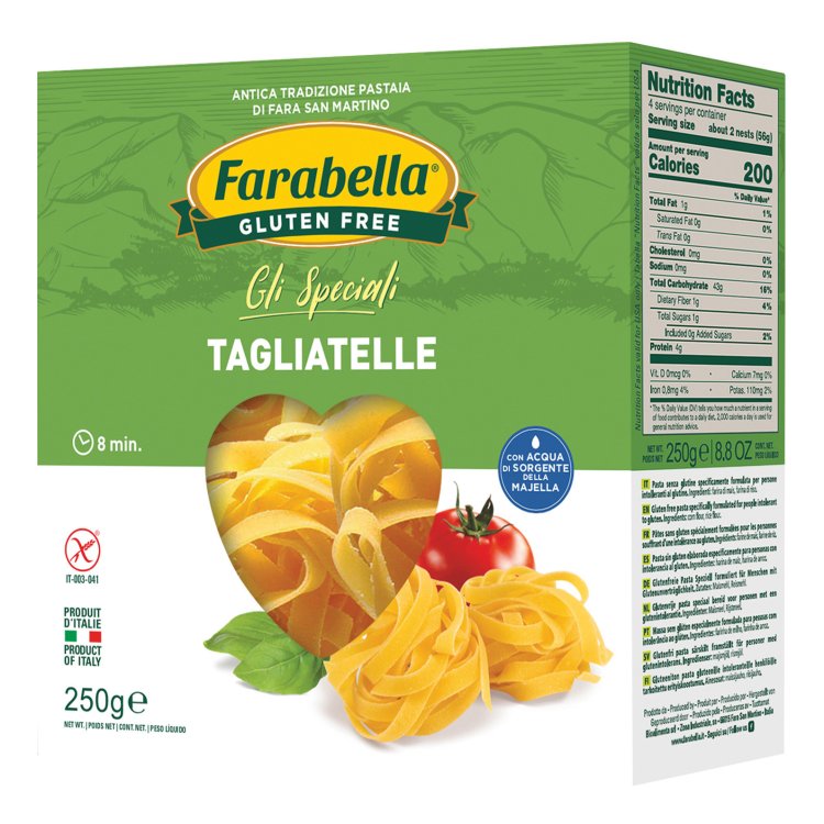 Farabella Tagliatelle Senza Glutine Pasta per Celiaci con Farina di Mais 250g