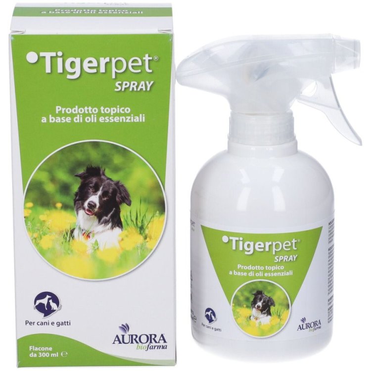 Tigerpet Spray Repellente per Cani e Gatti a Base Oli Essenziali 300ml