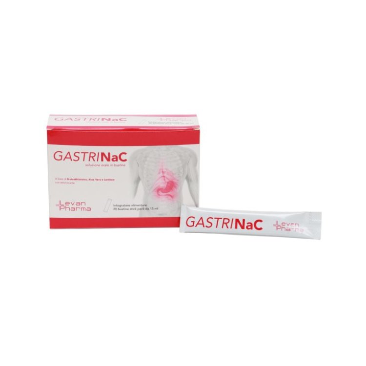 Levanpharma Gastrinac Integratore per Digestione in Stick, 20 Pz