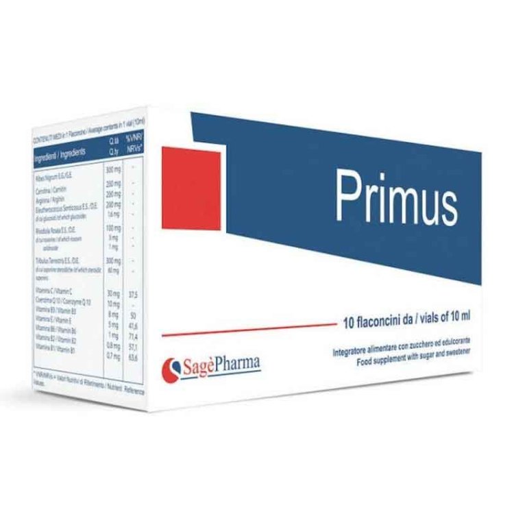 Sage Pharma Primus Integratore Tonico Rivitalizzante 30 Flaconcini Sage Pharma Primus Integratore Tonico Rivitalizzante 30 Flaconcini
