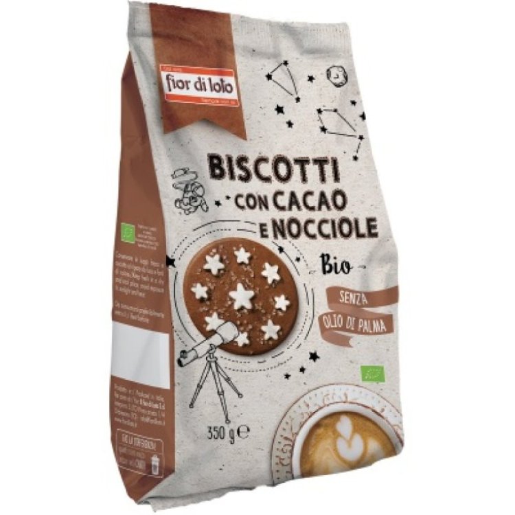 Fior di Loto Biscotti Cacao e Nocciole Bio da 350g
