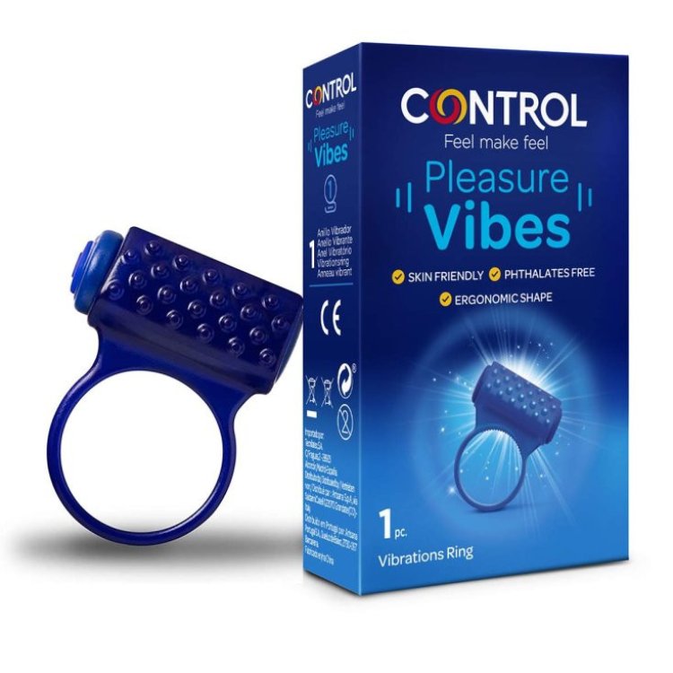 Control Pleasure Vibes Anello Vibrante per Pene in Silicone Monouso