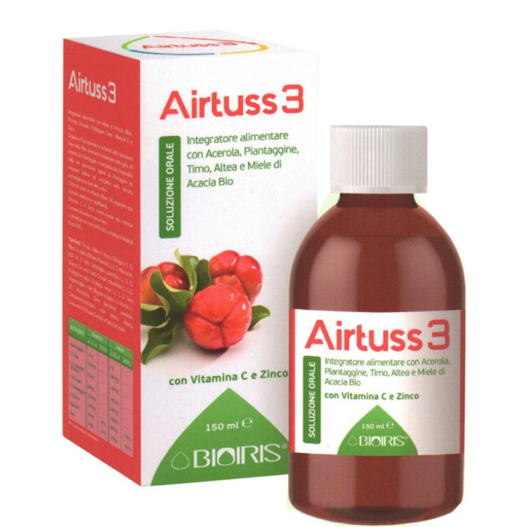 Bioiris Airtuss 3 Sciroppo per Tosse e Bronchi 150ml