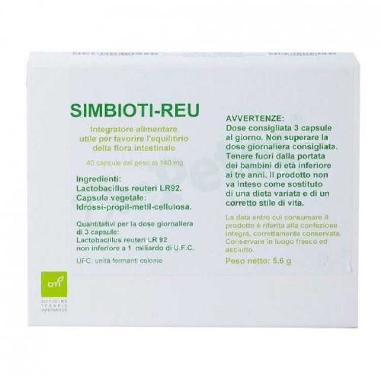 Oti Simbioti Reu Integratore Equilibrio Flora Intestinale 40 Capsule