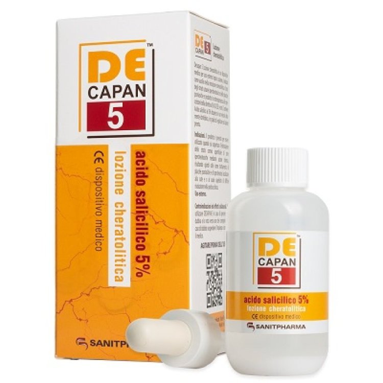 Sanitpharma Decapan 5 Lozione Dermatologica Esfoliante con Acido Salicilico 5% 80ml
