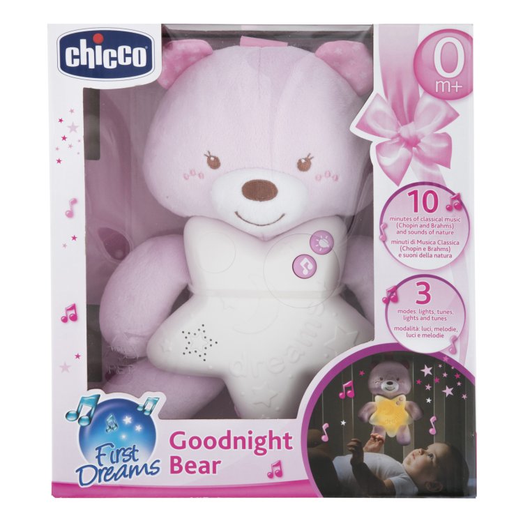 Chicco First Dreams Orsetto Rosa: Gioco Proiettore per Neonati