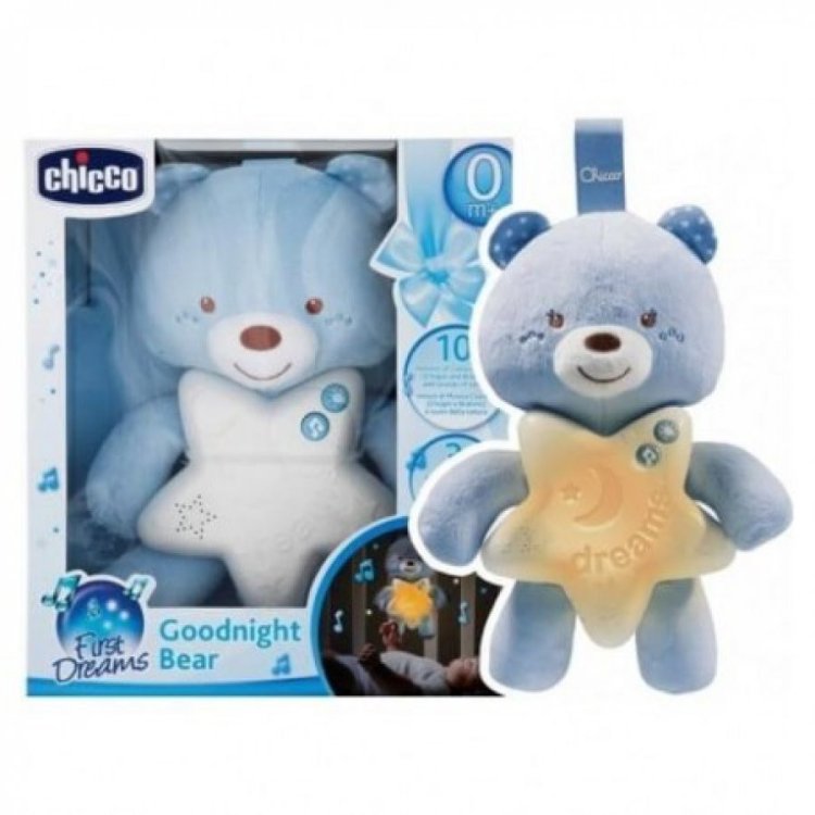 Chicco First Dreams Orsetto Azzurro Gioco per Neonati con Luci e Melodie