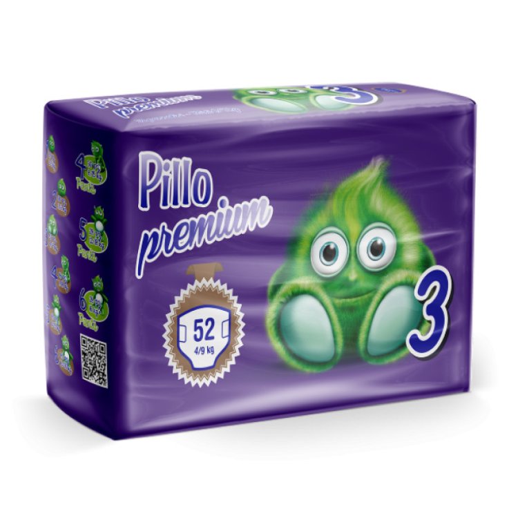 Pillo Premium Dryway Pannolini Misura Midi Taglia 3, 52 Pezzi