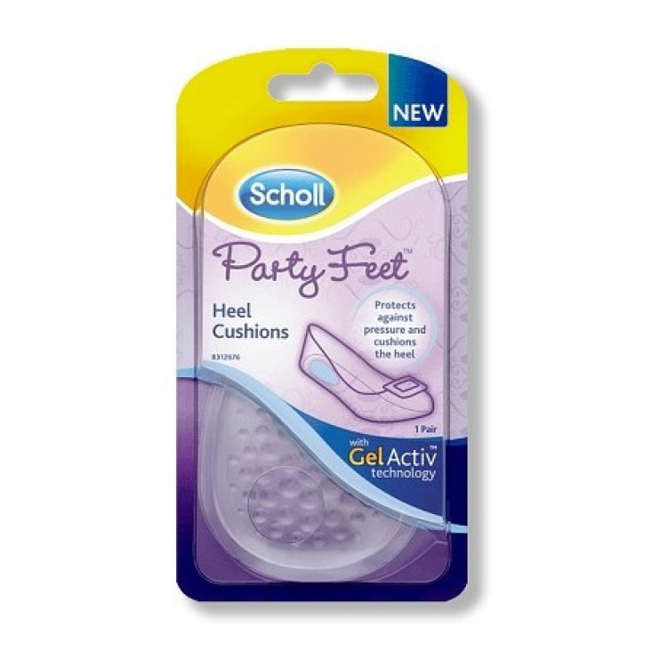 Scholl Party Feet Gel Active Cuscinetti Tallone per Protezione e Ammortizzazione - 1 Paio