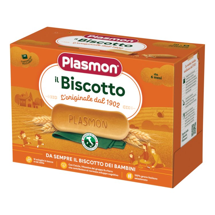 Plasmon Biscotti per Bambini Arricchiti con Calcio e Vitamine - 400g