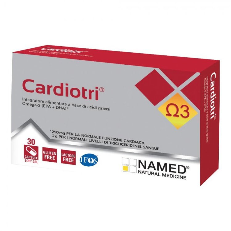 Named Cardiotri Integratore Omega-3 EPA DHA per Cuore e Trigliceridi 30 Softgel