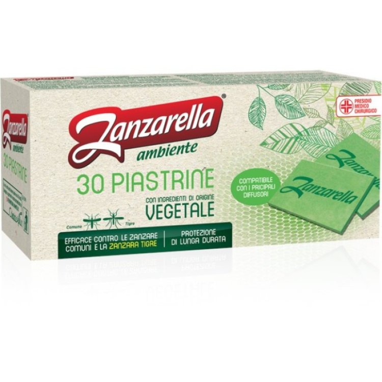 Zanzarella Piastrine Verdi 30 Pezzi Repellente Zanzare per Diffusore Elettrico
