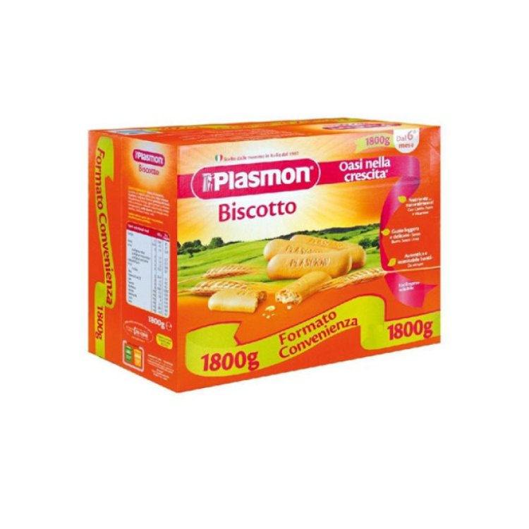 Plasmon Biscotto Neonati 6M+ Ricco di Calcio e Ferro 1800g