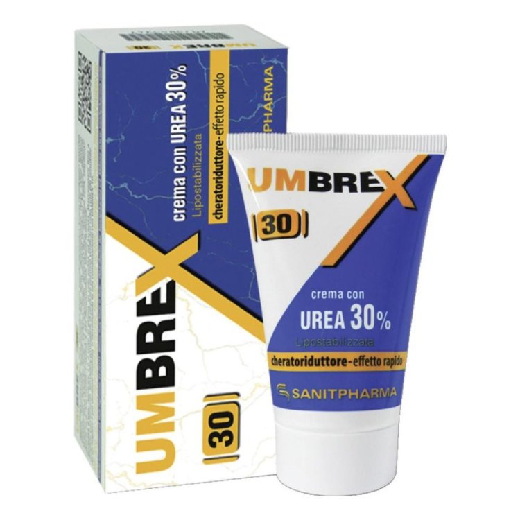 Sanitpharma Umbrex 30 Crema Idratante Urea 30% per Cute Secca e Squamosa 50ml