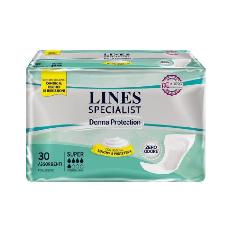 Lines Specialist Derma Pannolone Sagomato Anatomico Super 30 Pezzi