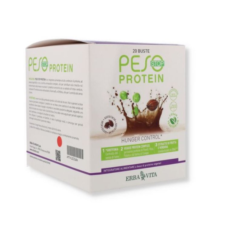 Erba Vita Peso Stop Protein Integratore per Controllo Peso 20 Bustine