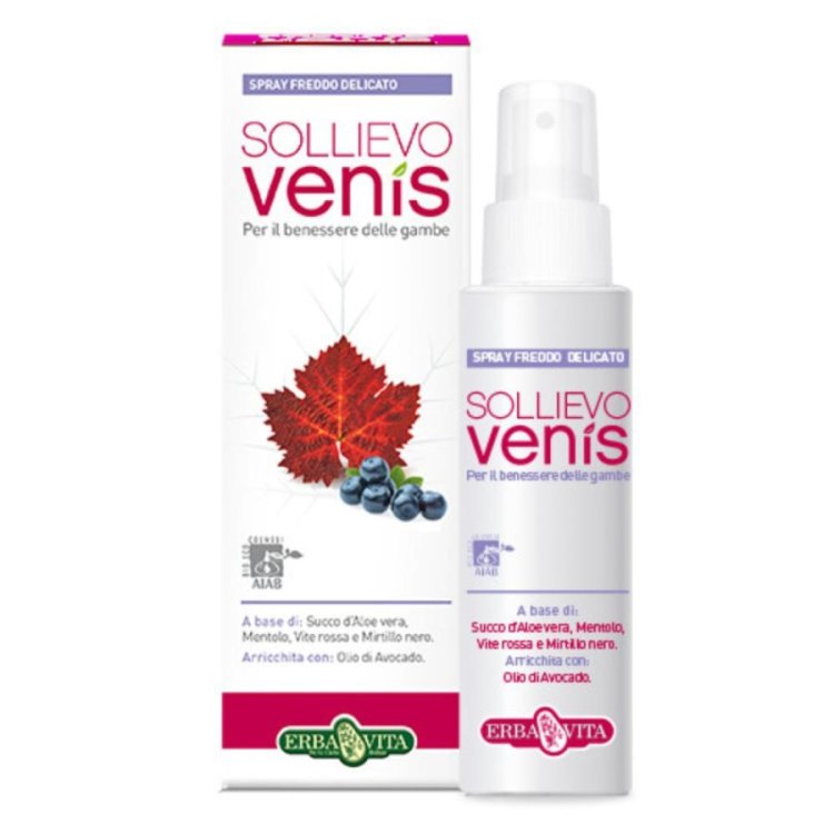 Erba Vita Sollievo Venis Spray gambe gonfie e pesanti 100ml