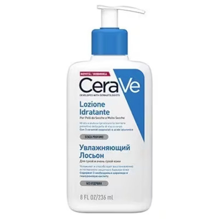 Cerave Lozione Idratante Pelle Normale/Secca Idratazione 24 Ore 236ml