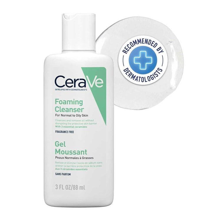 Cerave Schiuma Detergente Viso Pelle Normale/Grassa Ipoallergenica 88ml