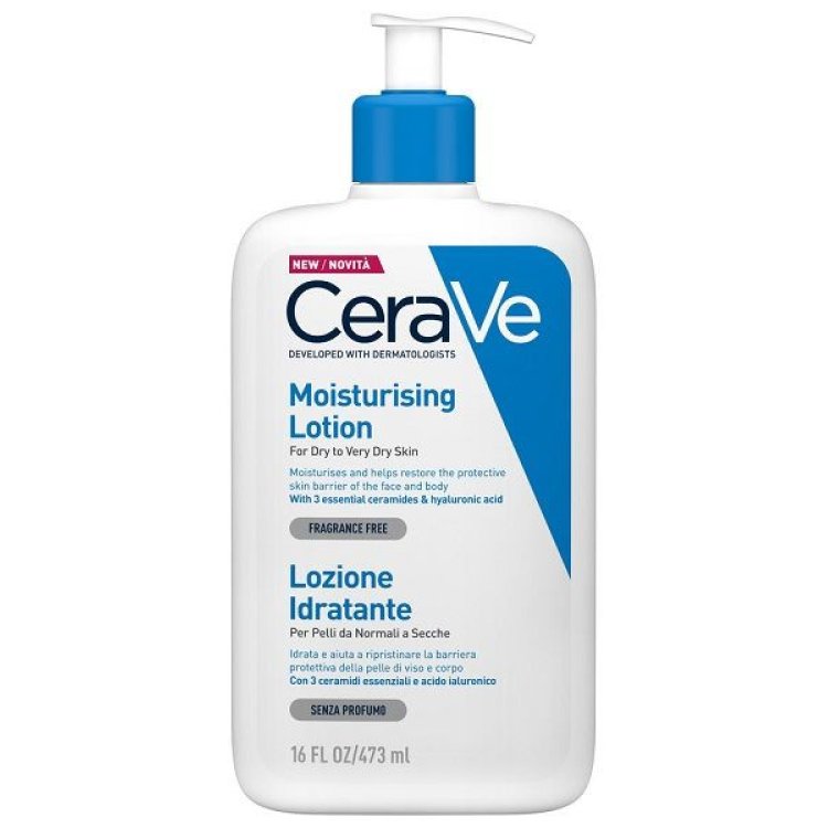 Cerave Lozione Idratante Corpo e Viso con Ceramidi e Acido Ialuronico 473ml