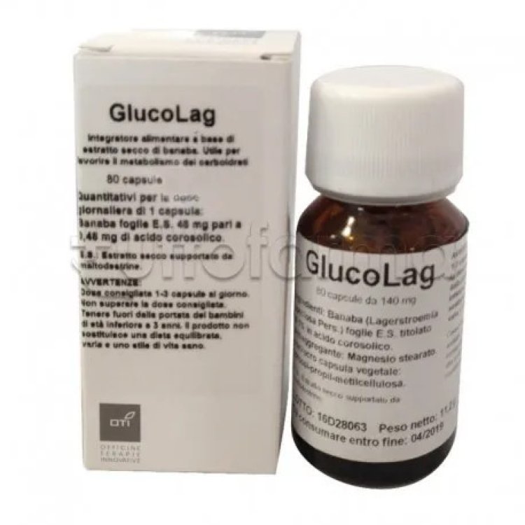 Oti Glucolag Integratore per Glicemia Controllo Glicemico in 80 Capsule