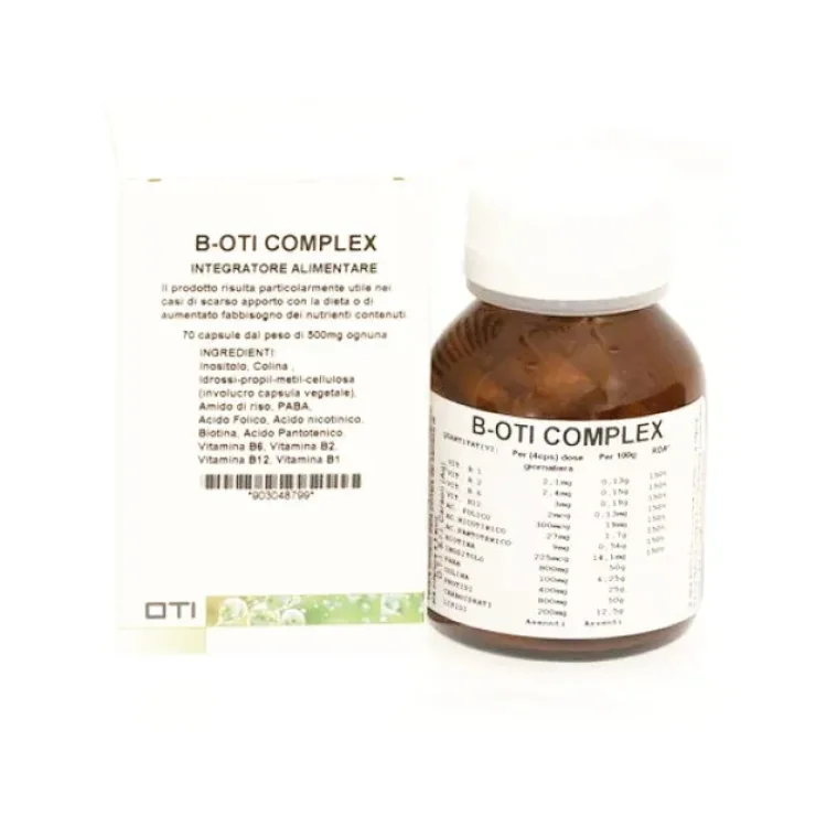 Oti B Complex Integratore di Vitamine B per Sistema Immunitario 60 Capsule Oti B Complex Integratore di Vitamine B per Sistema Immunitario 60 Capsule