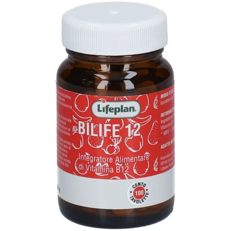 Lifeplan Bilife 12 Integratore Vitamina B12 Supporta Metabolismo 100 Tavolette