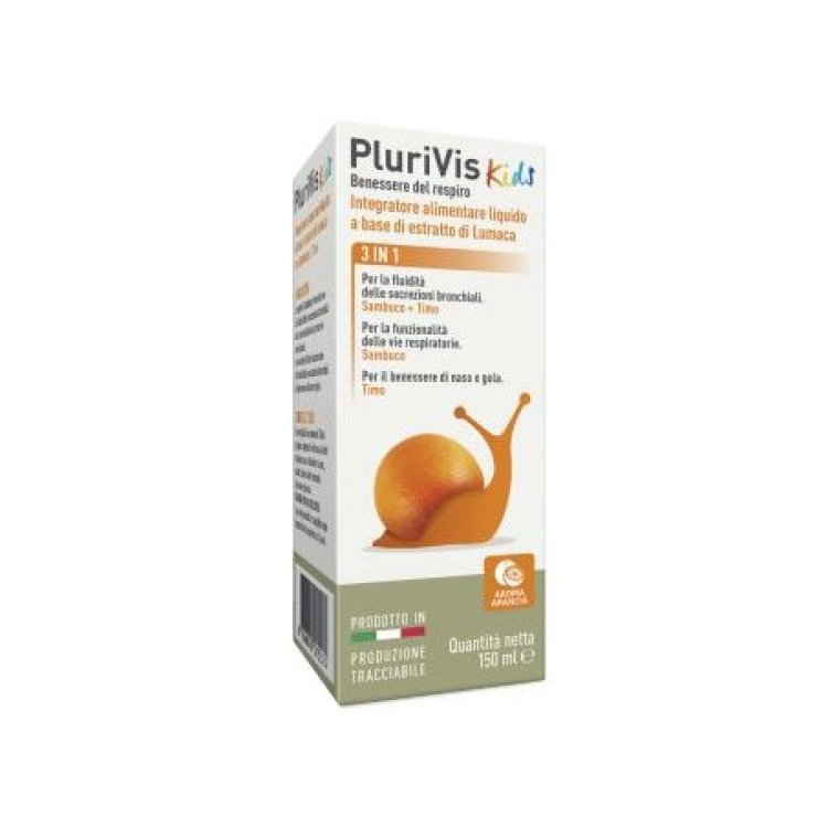 Plurivis Sciroppo di Lumaca per Bambini all'Arancia Fluidificante 150 ml