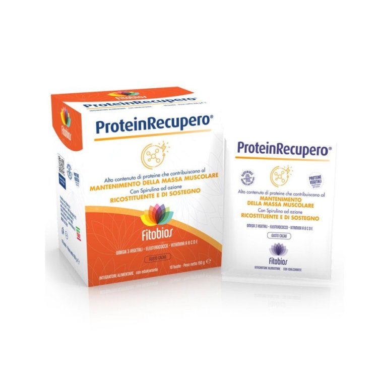 Fitobios Protein Recupero Integratore per Recupero Muscolare 10 Bustine