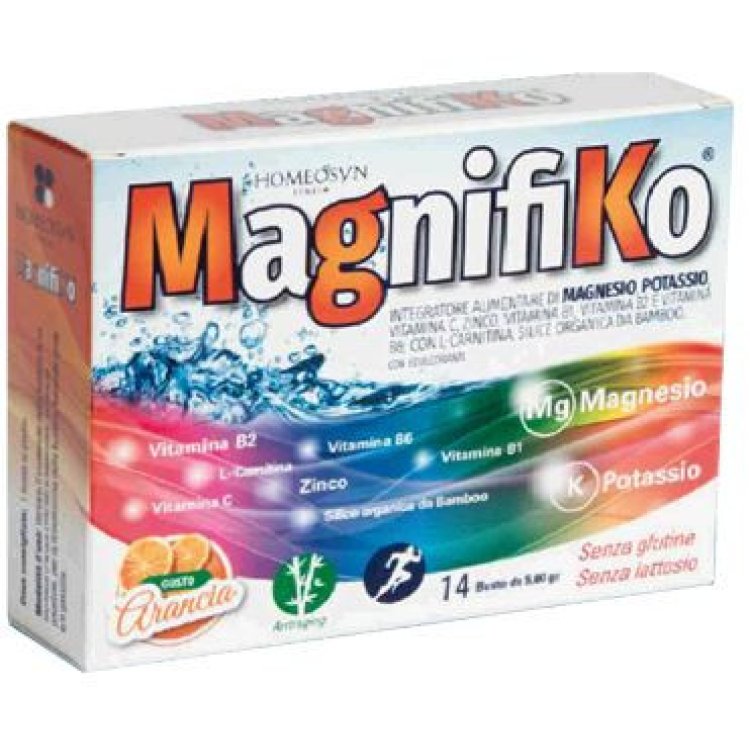 Homeosyn Magnifiko Integratore Magnesio Potassio Vitamina C 14 Bustine Homeosyn Magnifiko Integratore Magnesio Potassio Vitamina C 14 Bustine