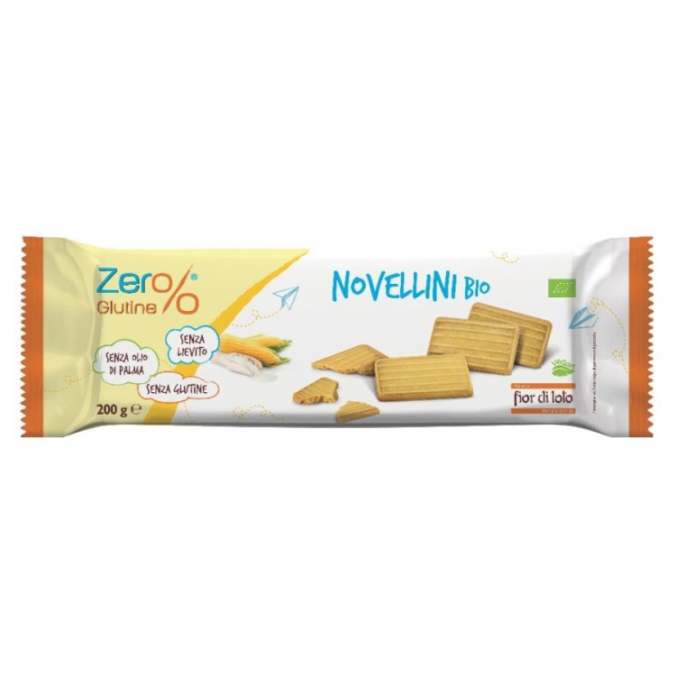 Zer% Glutine Novellini Bio Senza Glutine Biscotti Vegani 200g
