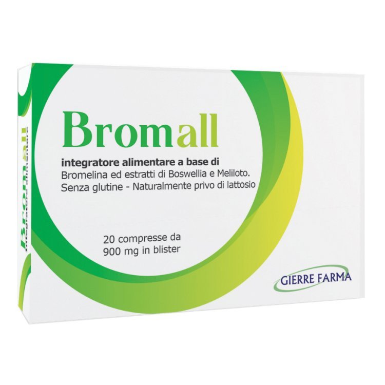 Gierra farma Bromall Integratore per Articolazioni Bromelina Boswellia 20 Compresse